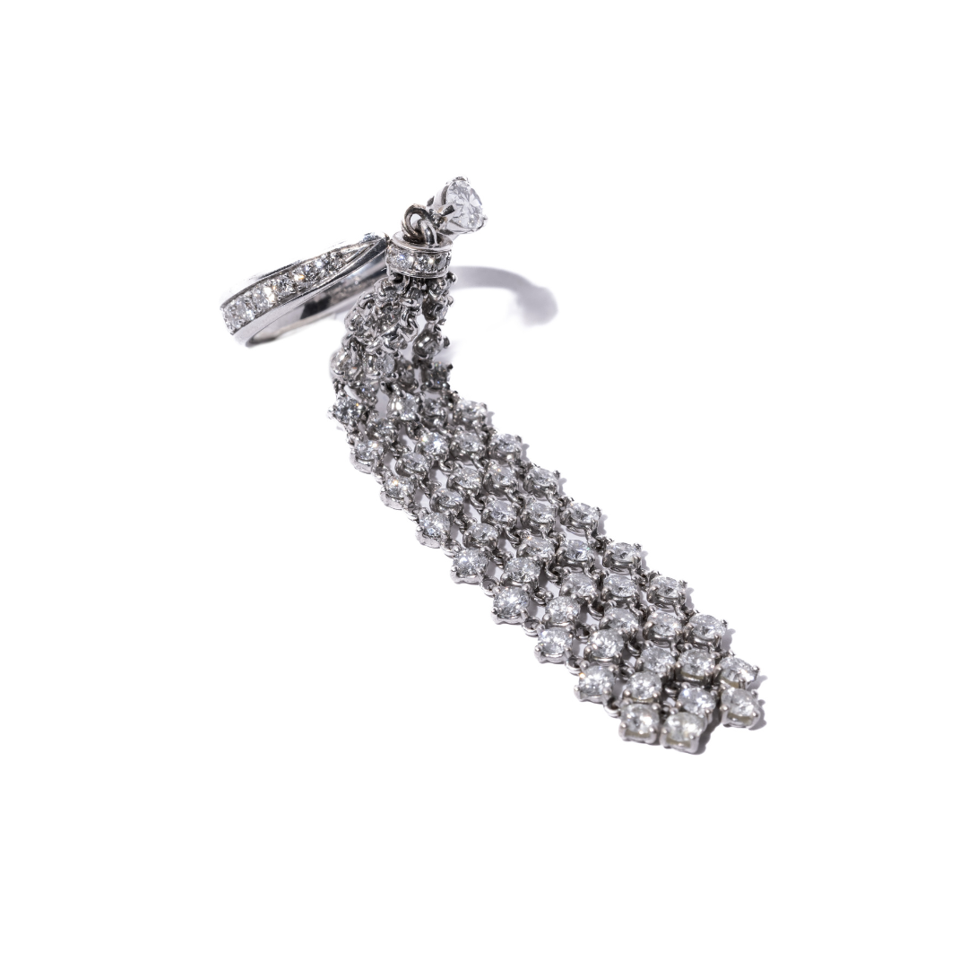 Cascading Diamond Ring