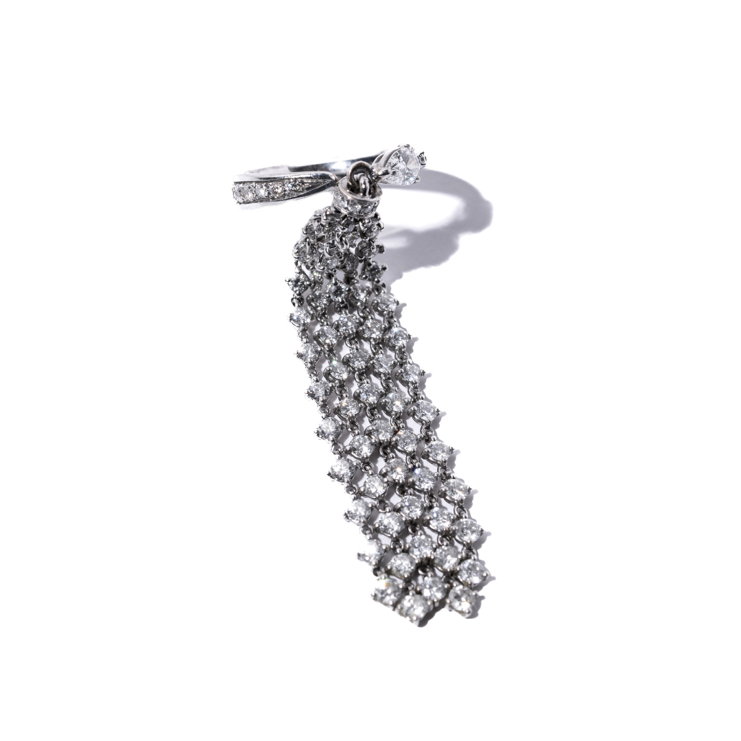 Cascading Diamond Ring