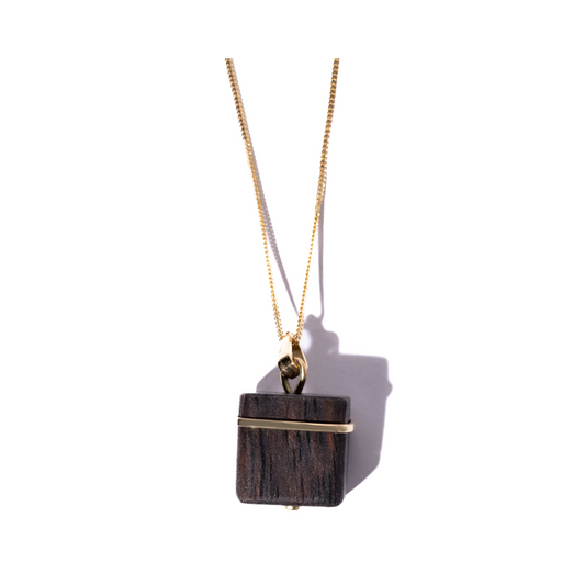 Ebony Wood Kaaba Pendant